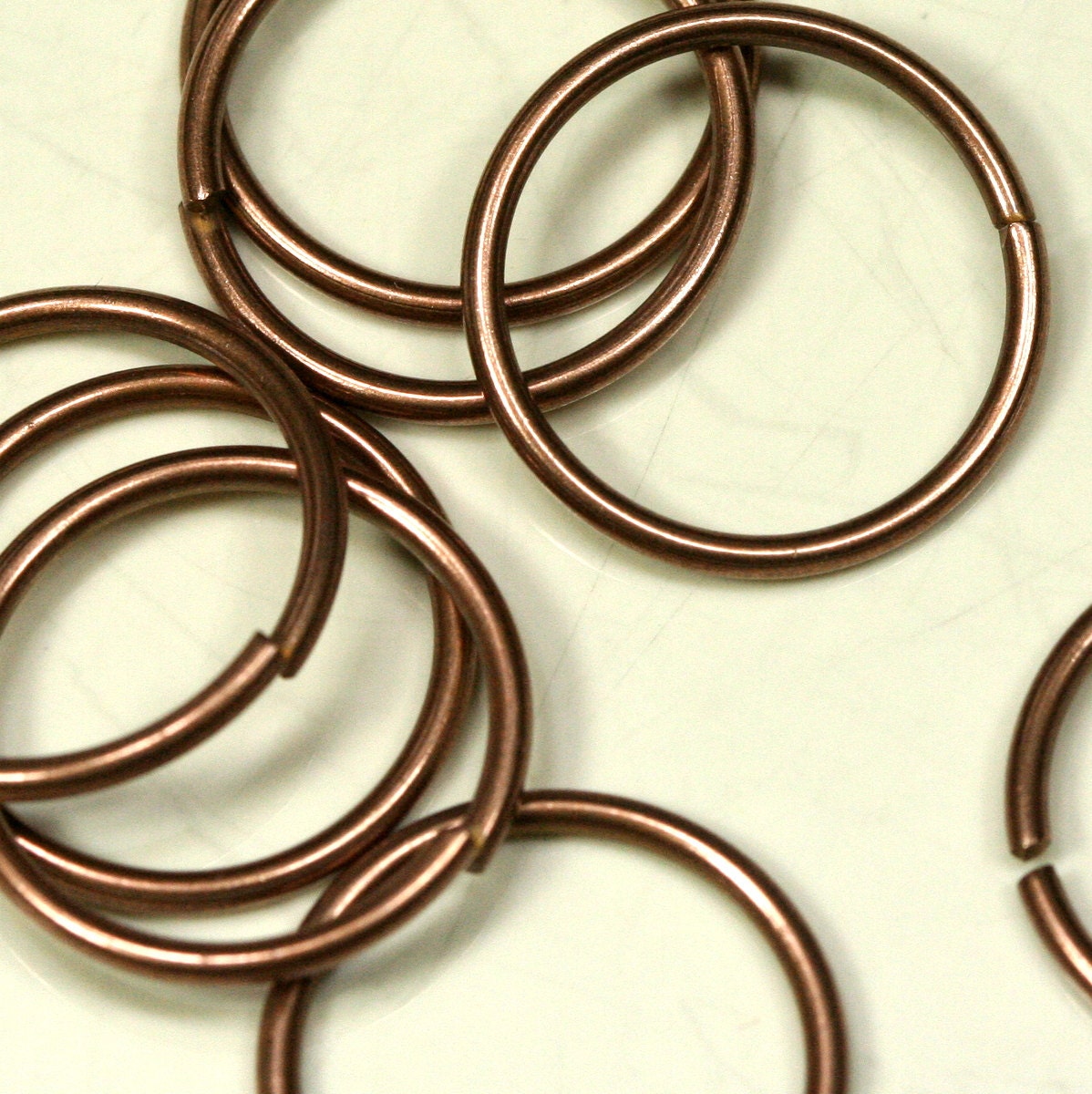 Open jump ring brass copper tone brass 50 pcs 22mmUS9 15 gauge( 1,5mm ) jumpring 2215JC-47 235