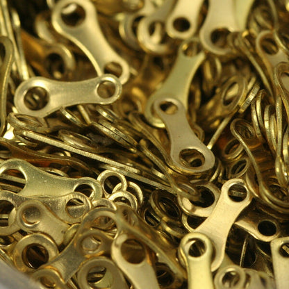 Brass Chain Tab, 500 pcs 3.5x8.5mm Teardrop 1.5mm hole 1426R-25 tmlp