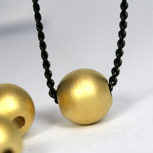 Gold plated solid brass spacer bead 6mm (hole 12 gauge 2mm) , findings bab2 1463