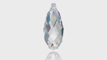 Briolette pendant 6010 Swarovski® Crystal golden shadow  Briolette Pendant 50x21.5mm