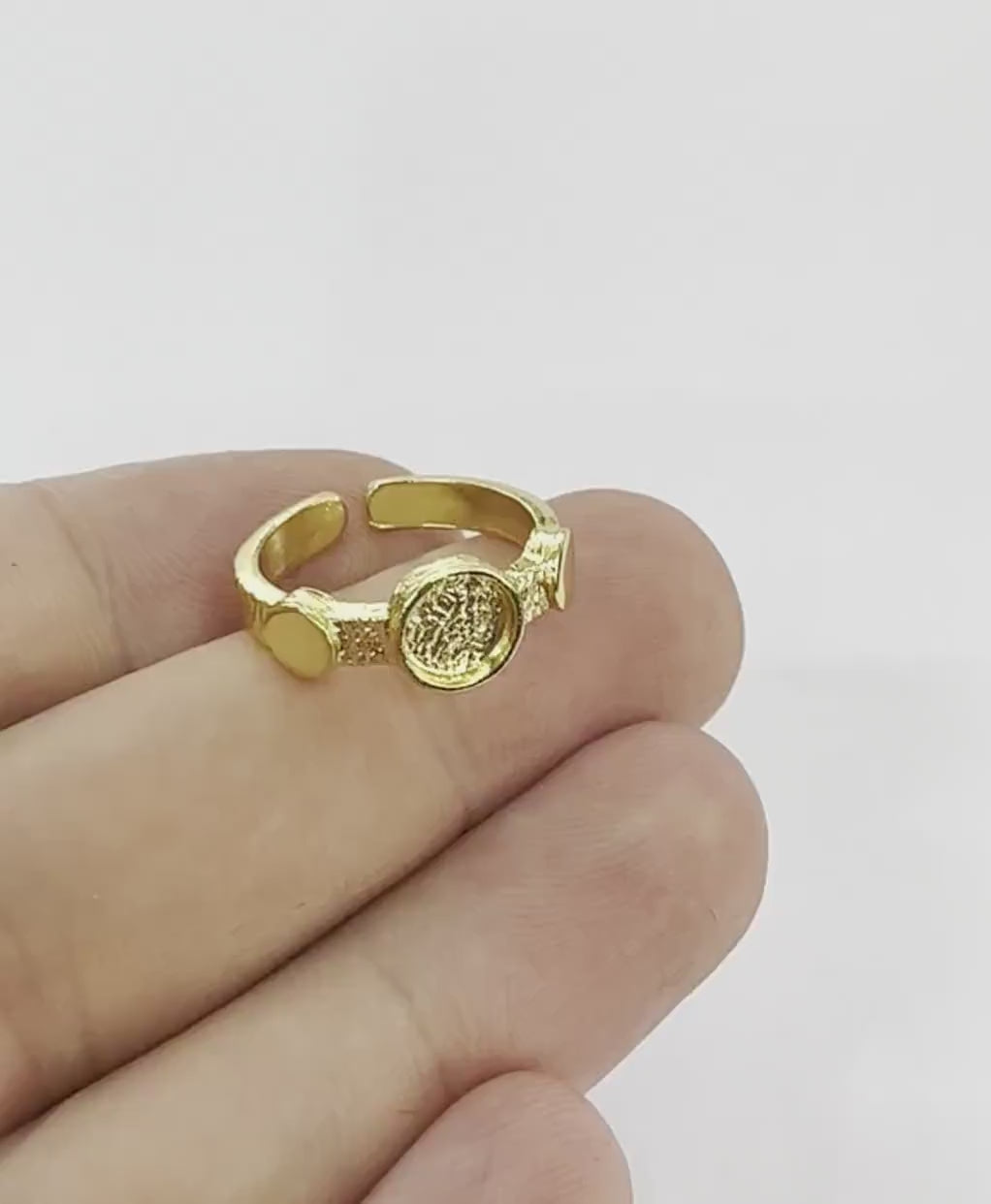 Round Blank Band Ring , Bezel Setting Blank Raw Brass,Antique Silver Shiny silver, Shiny gold plated Brass (6mm Blank ) 5410