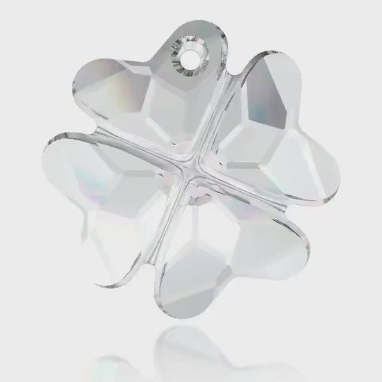 Clover pendant 6764 Swarovski® Fuchsia (502) 19mm