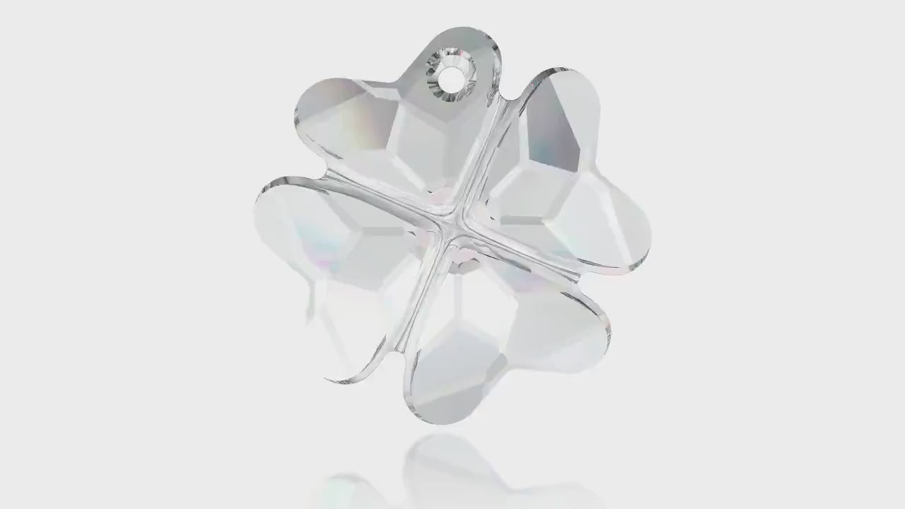 Clover pendant 6764 Swarovski® Fuchsia (502) 19mm