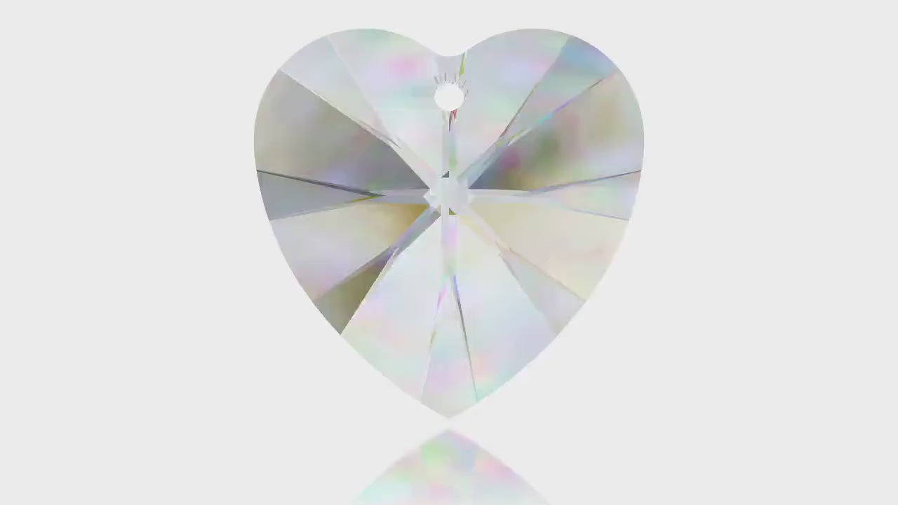 Xilion Heart Pendant 6228 Swarovski® Olivine (228) 14.4x14mm