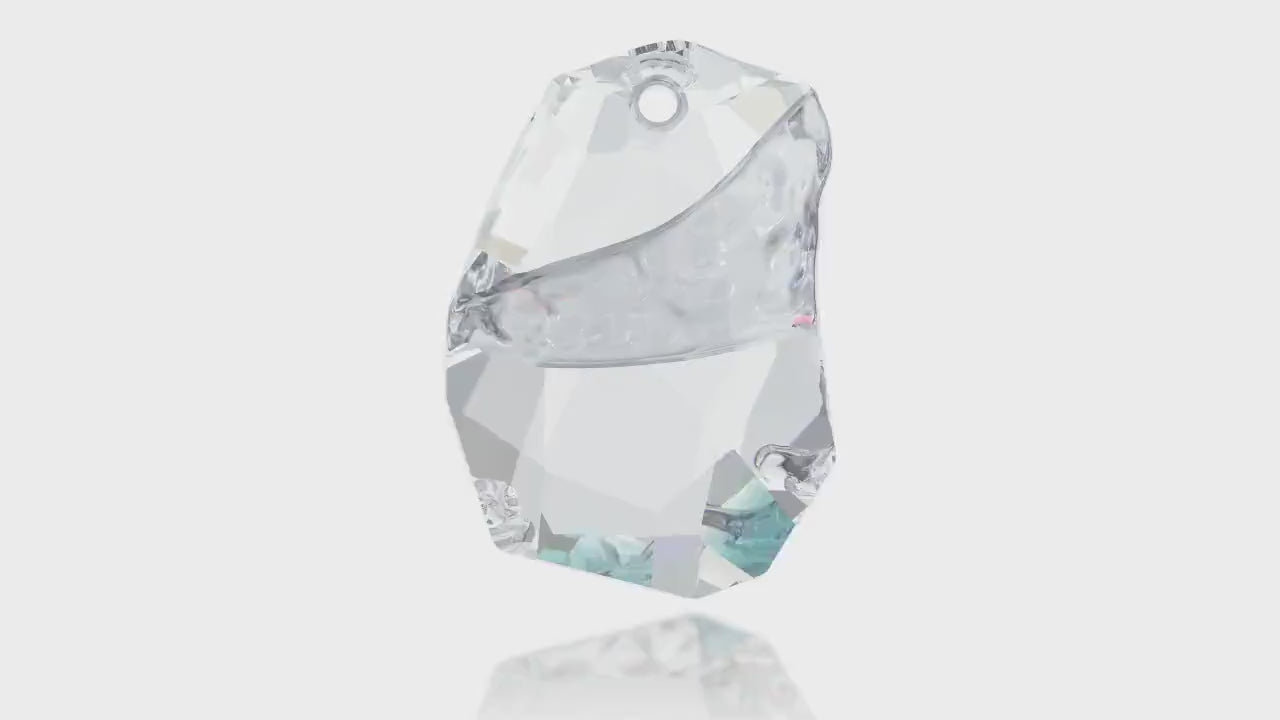 Divine rock pendant 6191 Swarovski® designer edition aquamarine (202) 19mm