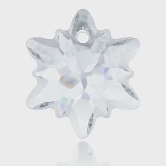 The Edelweiss Pendant 6748 Swarovski® white opal 14mm cab47-12