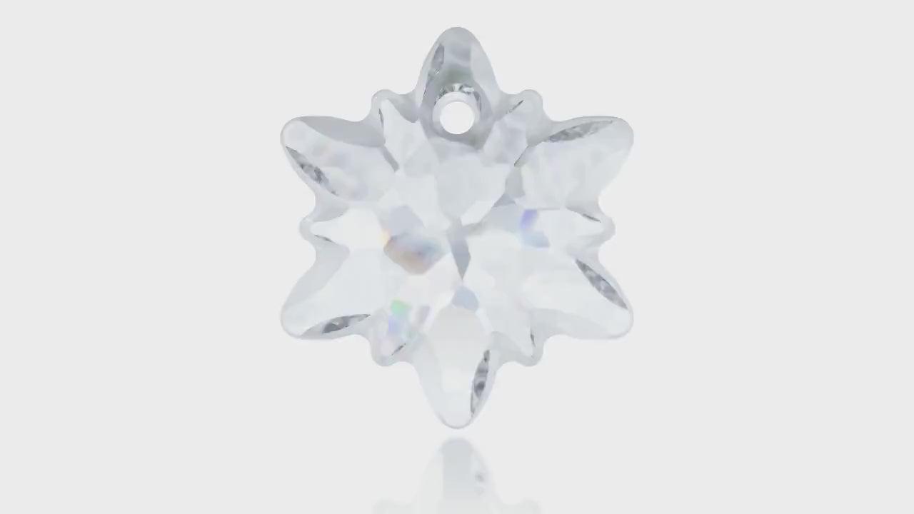 The Edelweiss Pendant 6748 Swarovski® white opal 14mm cab47-12