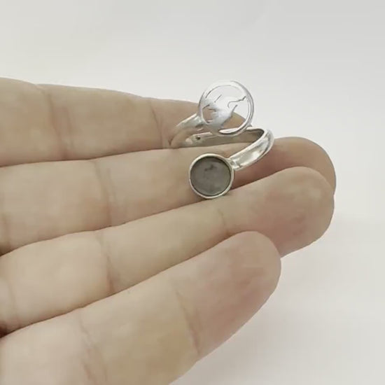 Fire Four Elements Band Ring , Bezel Setting Blank Raw Brass, Antique Silver, Shiny silver, Shiny gold plated Brass (8mm Blank ) 5459