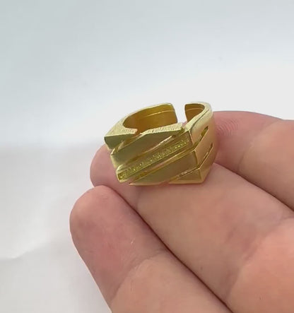 Slides Ring Adjustable Resin Blank - Raw brass - shiny silver - antique silver - shiny gold - plated (8 US Adjustable ) 18x1.3mm Blank  5380