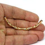 tube 4x60mm (very small hole)  1 pc gold plated alloy Pendant, Findings 1307G