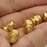 4 pcs  10x9mm ( 6mm hole) gold plated brass round tube finding charm bab6 1312G