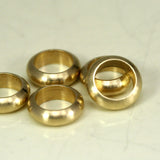 Spacer Bead Raw Brass Ring 9.8x3mm (hole 7mm ) , Findings bab7 1558