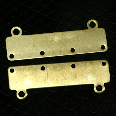 bracelet part 4 hole 16 pcs 40x14x0.8mm raw brass 1359R4 RBBP ( stamping )
