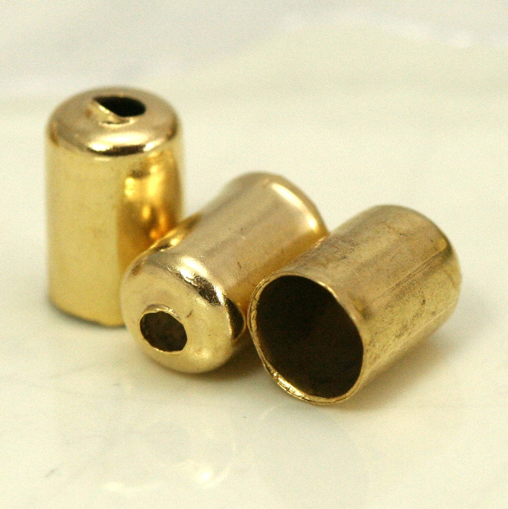 cone spacer holder 30 pcs  7x4mm inner 3.5mm shiny gold plated alloy finding charm end caps 506 ENC3
