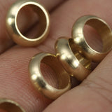 Spacer Bead Raw Brass Ring 9.8x3mm (hole 7mm ) , Findings bab7 1558