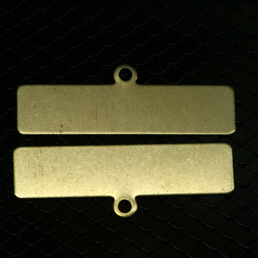 bracelet part 16 pcs 40x14x0.8mm 1358R RBBP raw brass ( stamping )