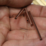 raw copper tube 2.5x35mm (hole 1.25mm )  1390-35 17.5