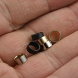 Spacer Bead Raw Brass Cylinder 6x3mm (hole 5.2mm) Charms, Pendant, Findings bab5 1425
