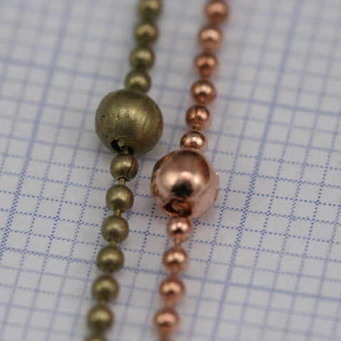 brass ball chain 1.2mm with 3.2mm anklet satalite chain z042