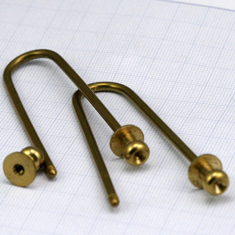bendable barbell, 75mm 3mm bar, pendant, pendant bb3-86 1370R