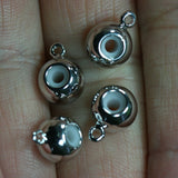 Safety chain stopper 4 pcs charm jewelry rhodium plated charm bracelets & bangles bab2 1379RH