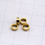 Brass tube 5x2mm (hole 4mm) gold plated brass spacer bead bab4 - 7  1365