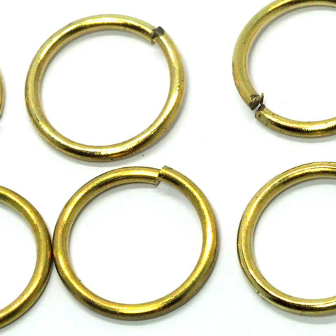 Open jump ring 19mm 12 gauge(2mm)US4 1/4 raw brass jumpring 1912JR-60 1516