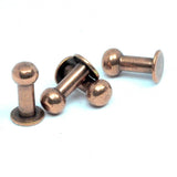 Copper tone Brass Cufflink, 6 pcs - 17x9mm 1512