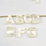 Mother of pearl initial letters 10mm 2.5mm thickness MOP 1493 OPSY