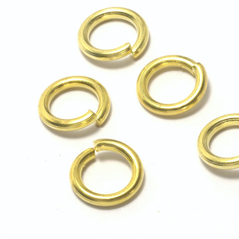 jump ring raw brass (varnish) 11mm 12 gauge( 2mm ) 1112JV-72 1863V