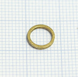 Raw Brass Ring 8mm (hole 6mm) industrial brass 1666 bab6