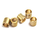 Ends Caps 10mm inner , 7.5mm top hole raw brass cord  tip ends, ribbon end, ENC10 1657