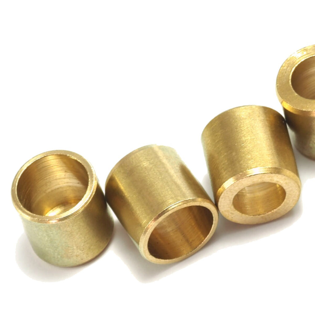 Ends Caps 10mm inner , 7.5mm top hole raw brass cord  tip ends, ribbon end, ENC10 1657