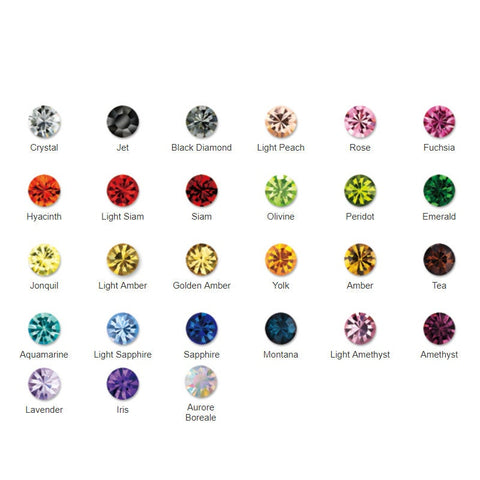 72 pcs SS38 rhinestone pointed back chatons crystal cabochons 340