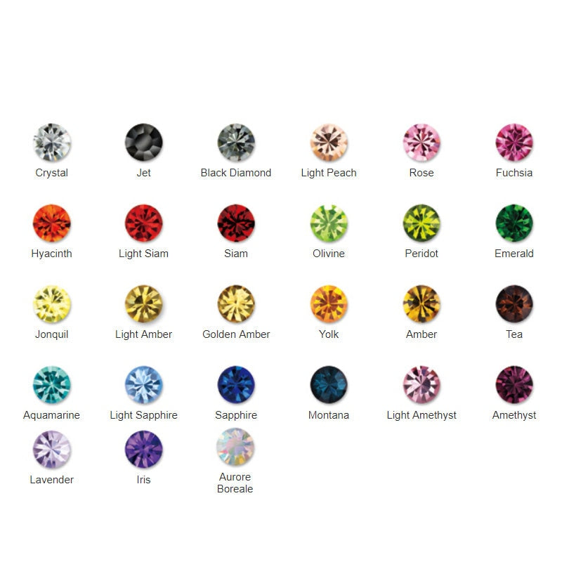 288 pcs SS20 rhinestone pointed back chatons crystal cabochons 1950