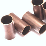 Copper tone brass tubes 2 pcs 15x30mm (hole 14mm) 1899