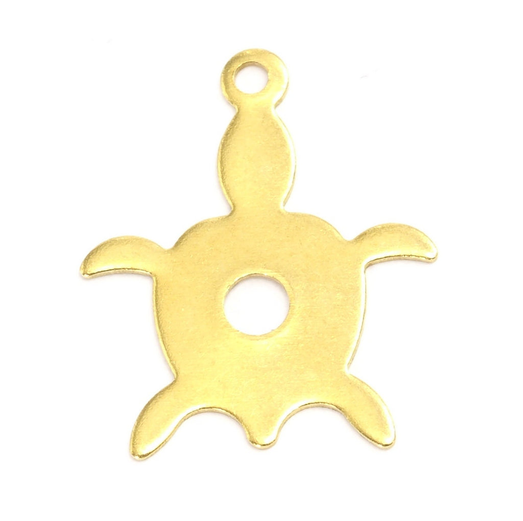 raw brass 17mm sea turtle charms ,findings 276R-28
