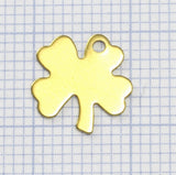 raw brass 11mm Four-leaf clover charms ,findings 283R-28