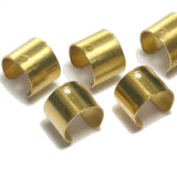 10 pcs (5 pair) Raw Brass Ear Cuffs with One Hole 10x8mm 3/8x5/16 inch 994C