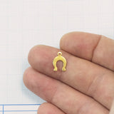 horseshoe 12x9mm Raw brass charms findings 1973R-16