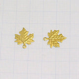 leaf shape one hole brass  17x14.5mm pendant finding charms 662R-45