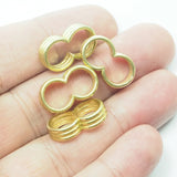Strand Stripe Sliders Beads spacer Raw Brass for leather, ribbon ,cord ,  for 8mm leather  1978R-8 bab8