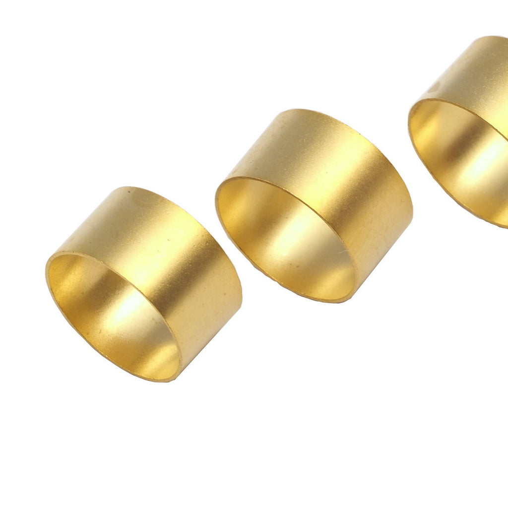 Gold plated brass tube ring 14x8mm bab13 658
