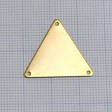 triangle shape pendant brass gold plated brass with 3 hole 8 25 mm gold plated 640-125