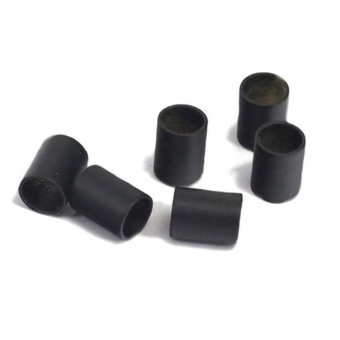 6x8mm (hole 5.2mm ) Black Painted brass Tube Charms leather slider bead 2008-50
