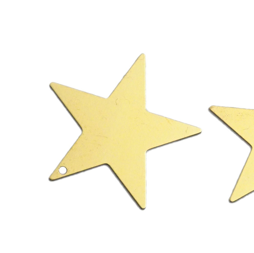 raw brass star charms pendant 29x27.5mm thickness: 0.8mm 1 hole 3998