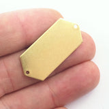 raw brass elongated hexagon shape 35.5x16mm 0.8 Thickness stamping blank 8 hole connector pendant 2024-350