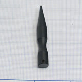 black painted brass long spike 7x50mm 9/32"x2" finding spacer industrial design (2mm 0.080" 12 gauge hole ) pendulum 1137B
