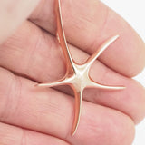 Starfish pendant, necklace vermeil 925k sterling silver (Rose gold plated silver) dimension  48.5x35.5  2047