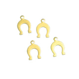 horseshoe 12x9mm Raw brass charms findings 1973R-16